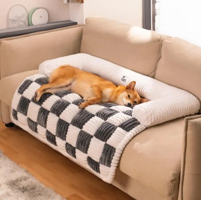Cozy Plush Pet Bed | Thickened Cushion | Cats & Dogs | 75cm & 95cm