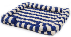 Wool Felt Ball Pet Bed | Navy