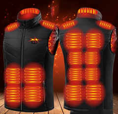 Standing Collar Heated Vest | Lightweight Polyester | Equestrian & Casual Wear