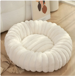 Plush Rabbit Fur Round Pet Bed