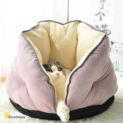 Plush Round Cat & Dog Bed