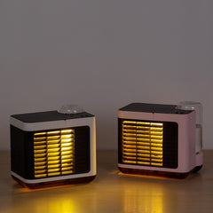 USB Rechargeable Mini Air Cooler Fan | Negative Ion Technology | 3 Speeds