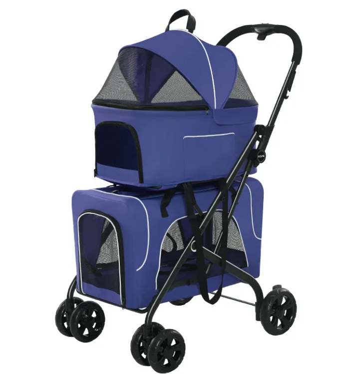 Lightweight Folding Pet Trolley for Dogs & Cats
