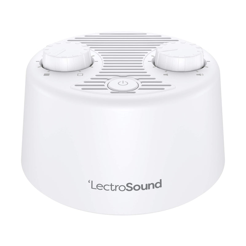 Adaptive Sound Technologies LectroSound Noise Machine for Sleep and Relaxation With Power Adapter White