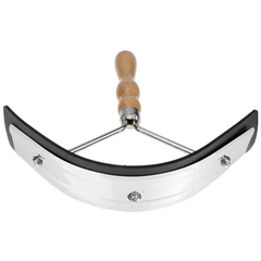 Horse Grooming Sweat Scraper | Stainless Steel Blade & Wooden Handle | 23cm