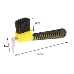 2-in-1 Horse Hoof Pick & Brush | PP & Metal | 16.5cm