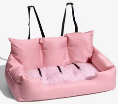 Luxury Cotton Pet Travel Seat | Large Dog & Cat Car Seat