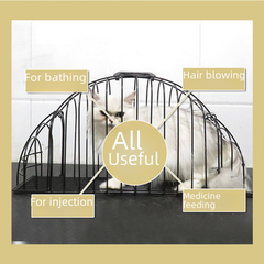 Cat Bathing Cage with Drying Function and Secure Design