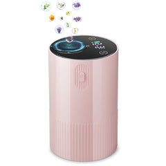 Waterless Essential Oil Diffuser Portable: Pink Cordless Diffuser Battery Operated for Car and Office - Room Aromatherapy Scent Machine - USB Rechargeable Scent Diffusers for Home