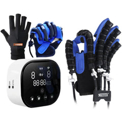 syrebo Rehabilitation Robot Gloves C10 Model Hemiplegia Finger Rehabilitation Trainer Robot Gloves with Stronger Power and Adjustable Strength Self-Training Stroke Recovery Equipment for Home Use