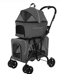 Lightweight Folding Pet Trolley for Dogs & Cats