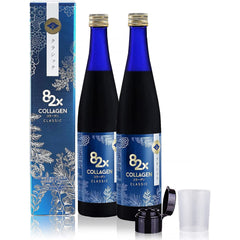 82X Classic Collagen - Marine Fish Tuna Collagen Peptides Liquid Drink for Skin Hair Nails from Japan with 82 Fermented Plants Vitamins Minerals & Supplements - 2 Pack
