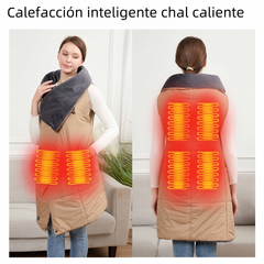 USB Heated Blanket with Wearable Vest and Shawl