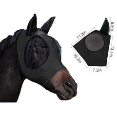 Horse Fly Mask | Cotton Knit & Mesh | Mosquito Protection | 5 Colors
