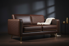 Moots Premium Leatherette Pets Sofa Espresso Medium/Large